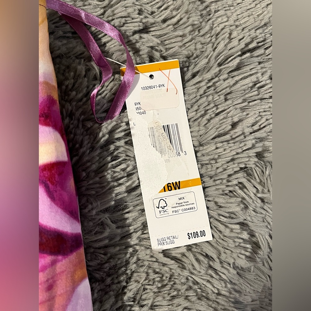 NWT! Jones New York Floral Mini Skirt - Purple and Yellow - Picture 5 of 5